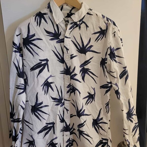 Jack & Jones Men's Medium Slim Long Sleeve Button Down Shirt - Picture 1 of 3